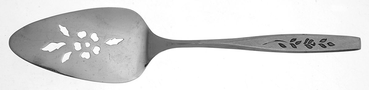 Rose Silhouette (Stainless) Pierced All Stainless Pie Server by Imperial Intl-1