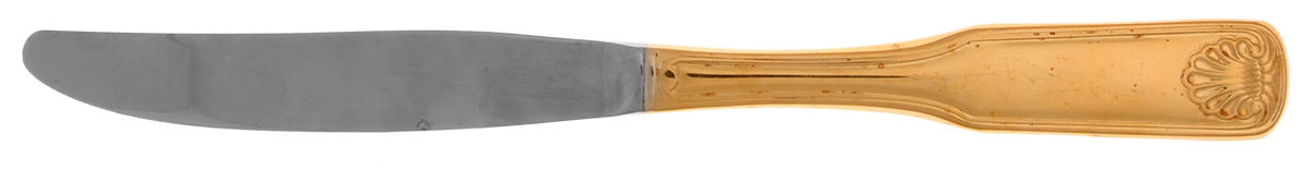 Shell Motif Gold (Gold Electroplate) Modern Solid Knife by Imperial Intl-1