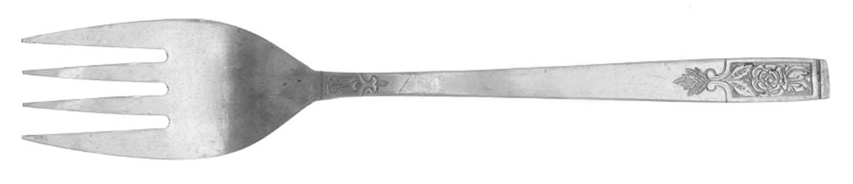 Young Rose (Stainless) Medium Solid Cold Meat Serving Fork by Imperial Intl-1