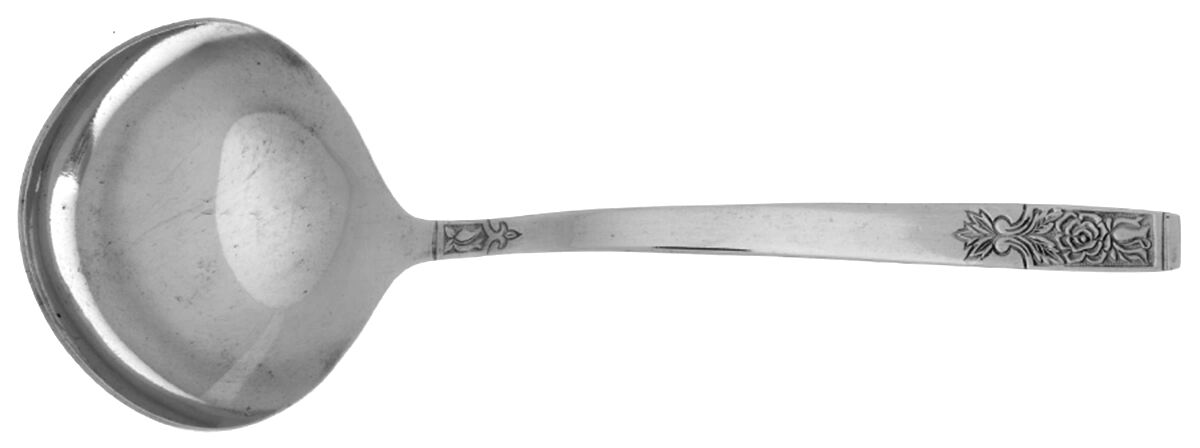 Young Rose (Stainless) Solid Gravy Ladle by Imperial Intl-1