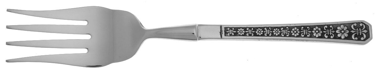 Florenz (Stainless) Cold Meat Fork Large, Stainless Tines HC by Interpur-1