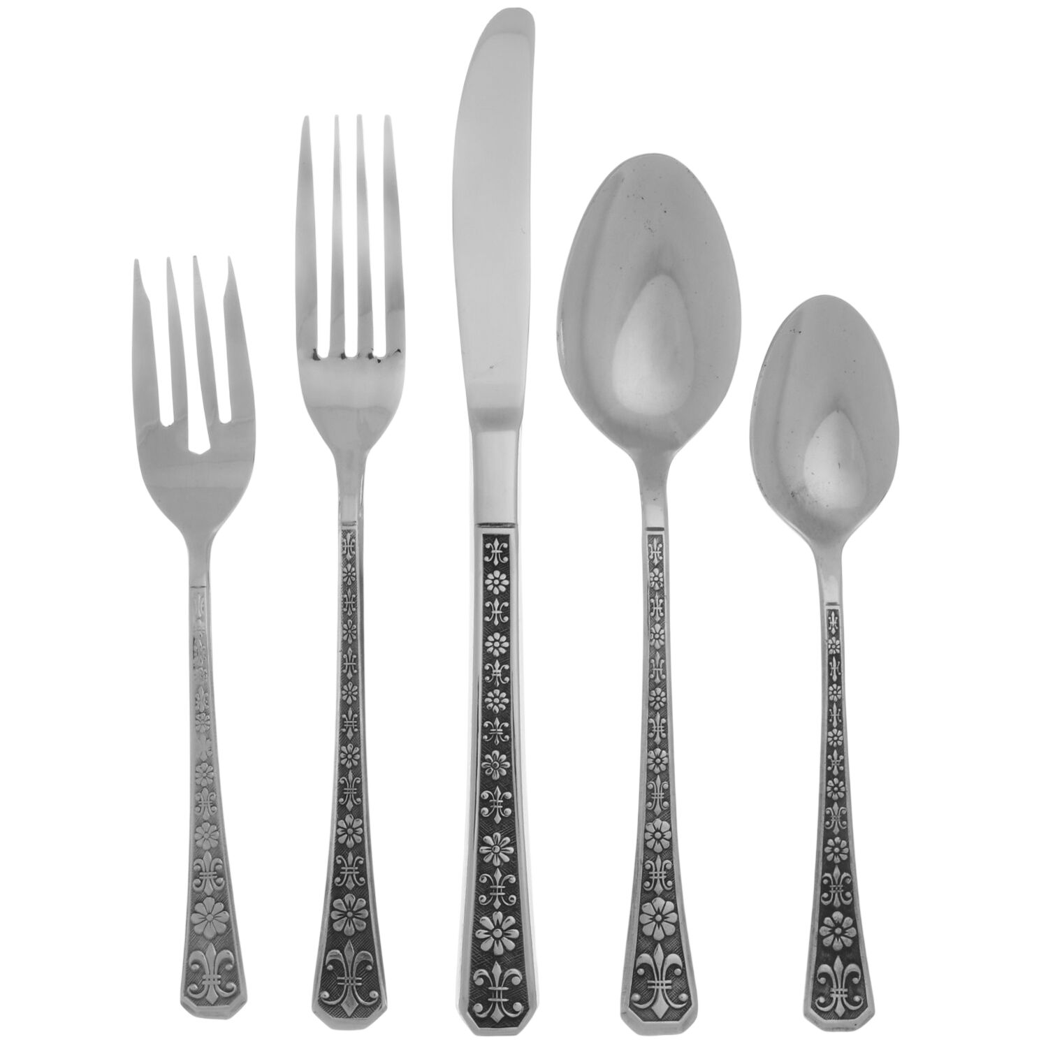 Florenz (Stainless) 5 Piece Place Setting by Interpur-1