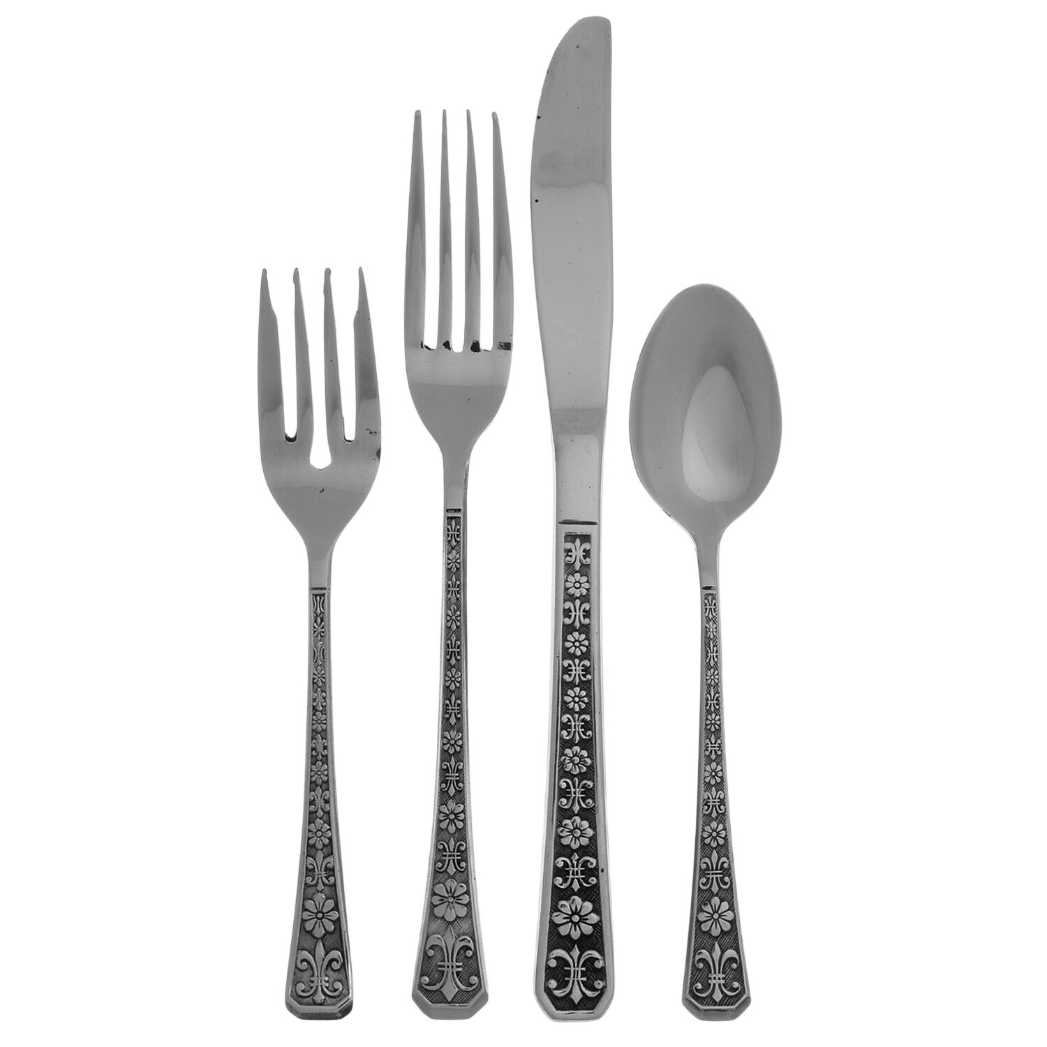 Florenz (Stainless) 4 Piece Place Setting by Interpur-1