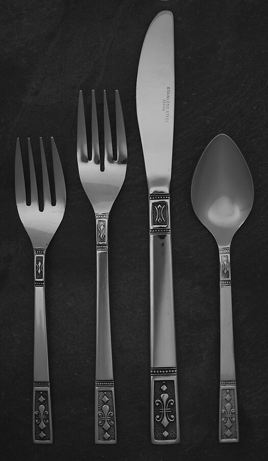 Cortina (Stainless) 4 Piece Place Setting by Interpur-1