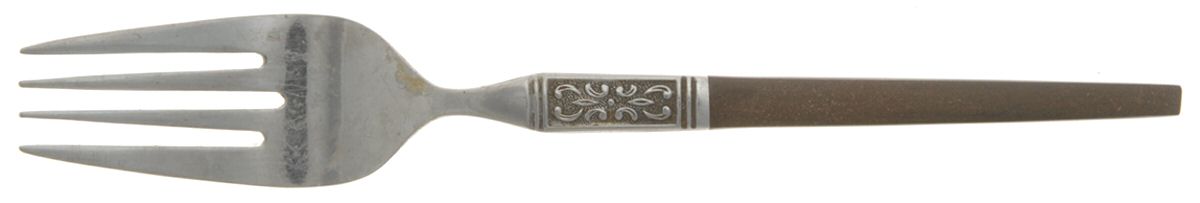 INR19 (Stainless, Brown Handle) Individual Salad Fork by Interpur-1