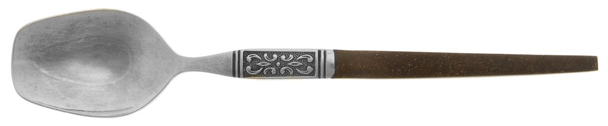 INR19 (Stainless, Brown Handle) Sugar Spoon by Interpur-1