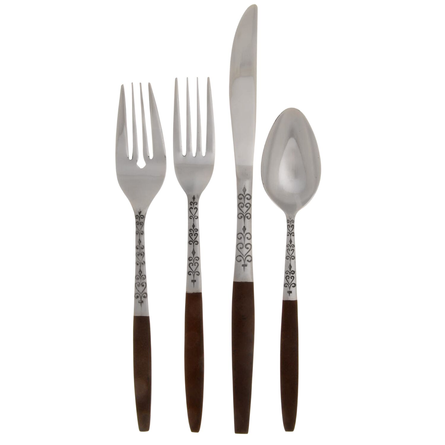 INR2 (Stainless) 4 Piece Place Setting by Interpur-1
