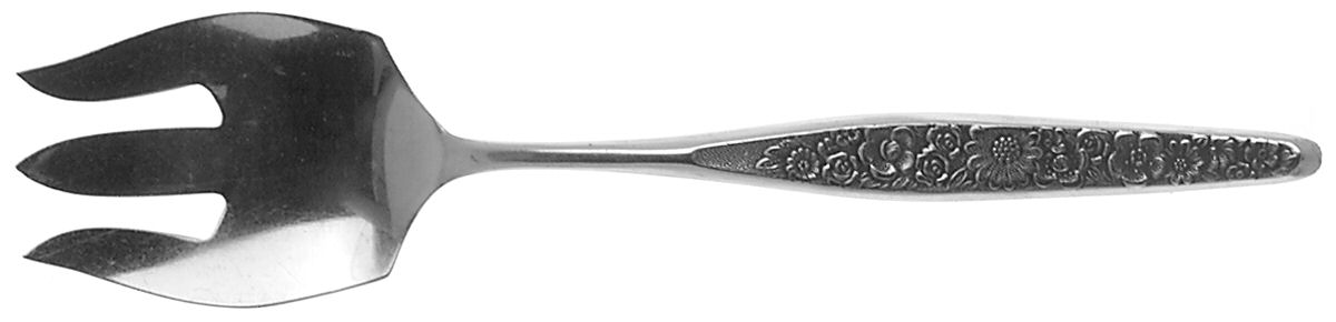Jardinera (Stainless) Medium Solid Cold Meat Serving Fork by Interpur-1