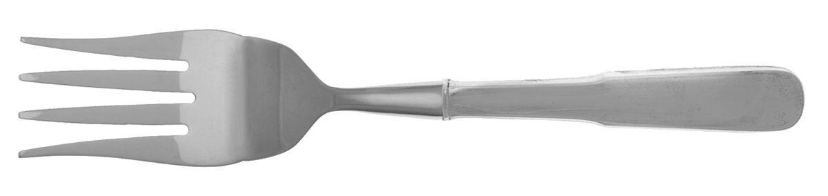 1810 (Sterling, 1930) Cold Meat Fork Large, Stainless Tines HC by International Silver-1