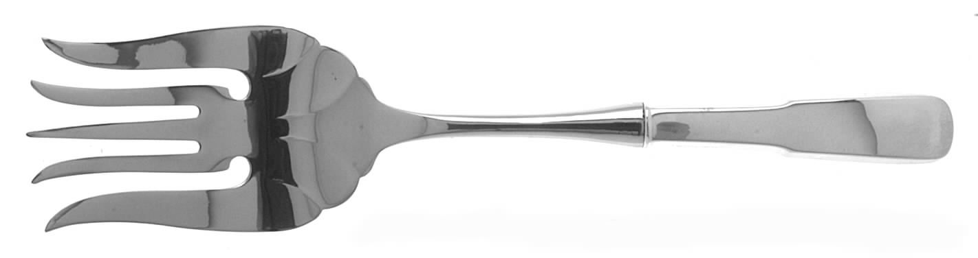 1810 (Sterling, 1930) Large Stainless-Tine Cold Meat Serving Fork by International Silver-1
