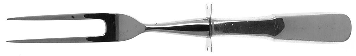1810 (Sterling, 1930) Small Steak Carving Fork with Stainless Prongs by International Silver-1