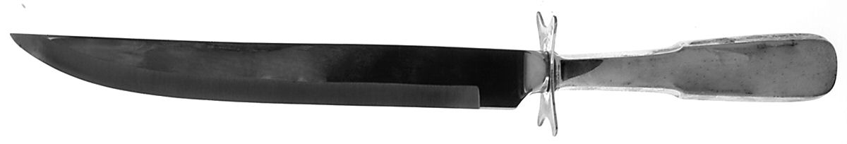 1810 (Sterling, 1930) Large Carving/Roast Knife StnlBl w/Sterling Guard by International Silver-1