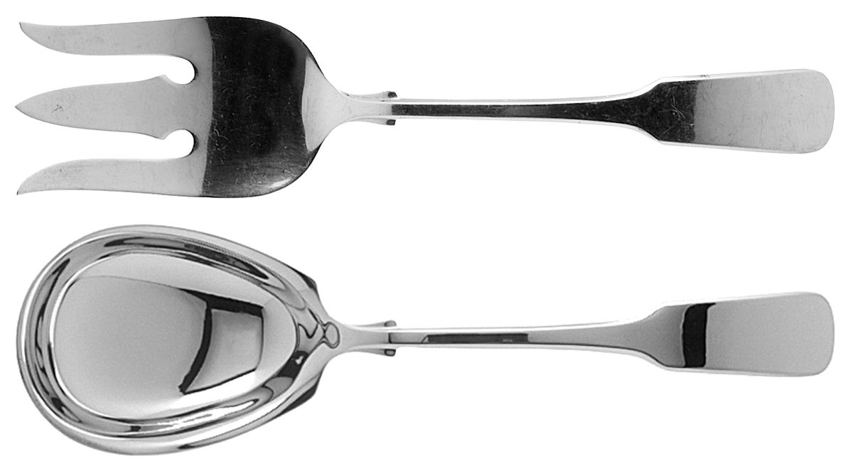 1810 (Sterling, 1930) (2 Pc) Solid Salad Set by International Silver-1