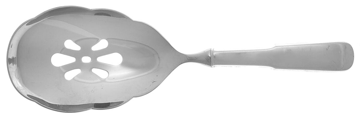1810 (Sterling, 1930) Pierced Serving Spoon with Stainless Bowl by International Silver-1