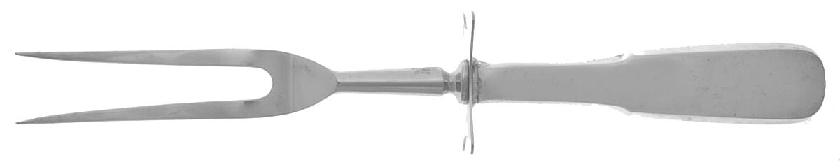 1810 (Sterling, 1930) Large Stainless-Prong Roast Carving Fork by International Silver-1