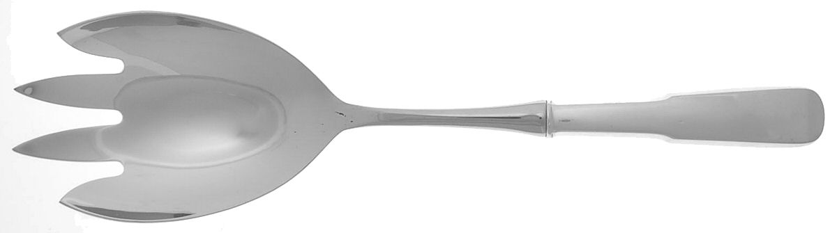 1810 (Sterling, 1930) Salad Serving Fork with Stainless Prongs by International Silver-1