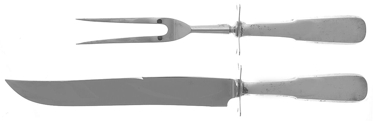 1810 (Sterling, 1930) Large 2-Piece Roast Carving Set w/Stainless Blade by International Silver-1