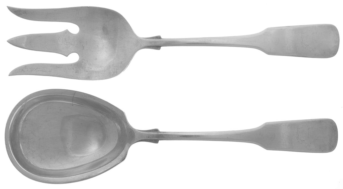 1810 (Sterling, 1930) (2 Pc) Solid Salad Set by International Silver-1