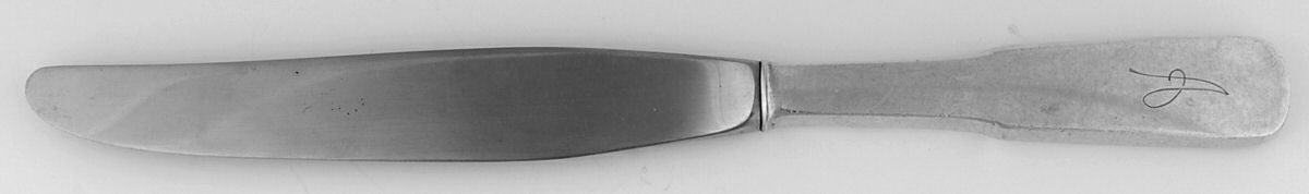 1810 (Sterling, 1930) Monogram Modern Hollow Knife by International Silver-1
