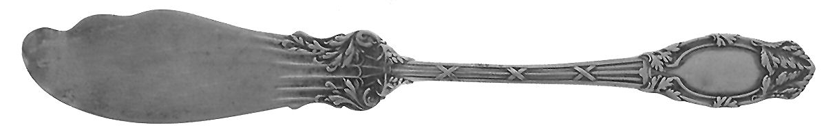 Abbottsford (Sterling, 1907) Flat Handle Master Butter Knife by International Silver-1