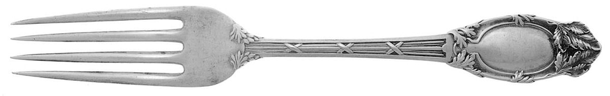 Abbottsford (Sterling, 1907) Luncheon/Dessert Fork, Solid Piece by International Silver-1