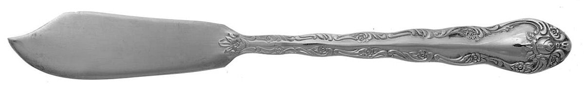 Abbey Rose (Silverplate) Flat Handle Master Butter Knife by International Silver-1