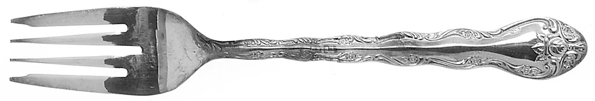Abbey Rose (Silverplate) Individual Salad Fork by International Silver-1