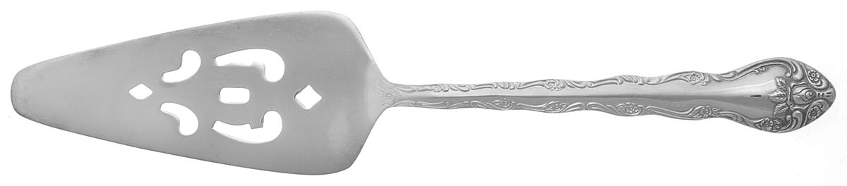 Abbey Rose (Silverplate) Solid Pierced Pie Server by International Silver-1