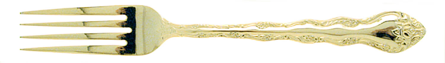 Abbey Rose (Gold Electroplate) Fork by International Silver-1