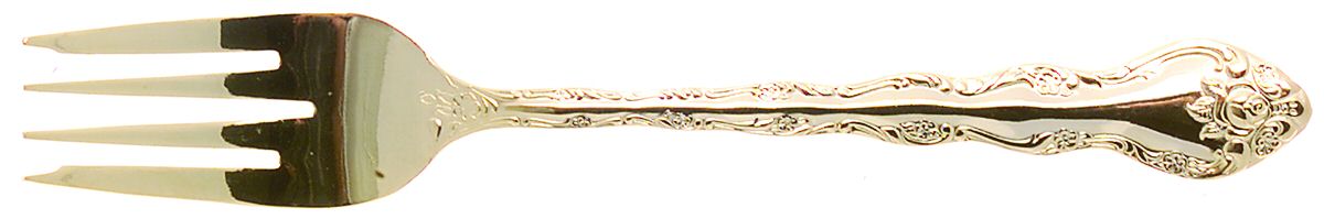 Abbey Rose (Gold Electroplate) Individual Salad Fork by International Silver-1