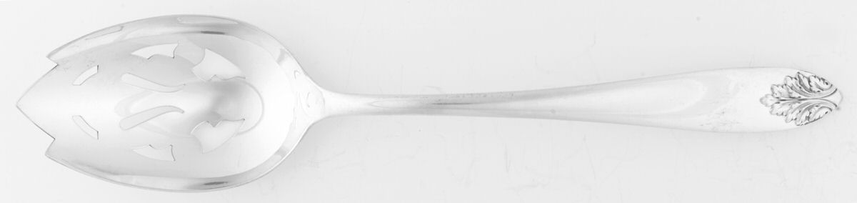 Acanthus (Sterling, 1917) Pierced Tablespoon (Serving Spoon) by International Silver-1