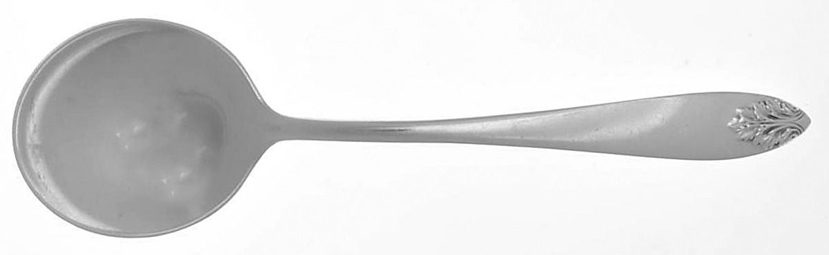 Acanthus (Sterling, 1917) Round Bowl Soup Spoon (Bouillon) by International Silver-1