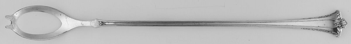 Admiral I (Silverplate, 1918) Pierced Bowl Long Handle Olive Spoon by International Silver-1