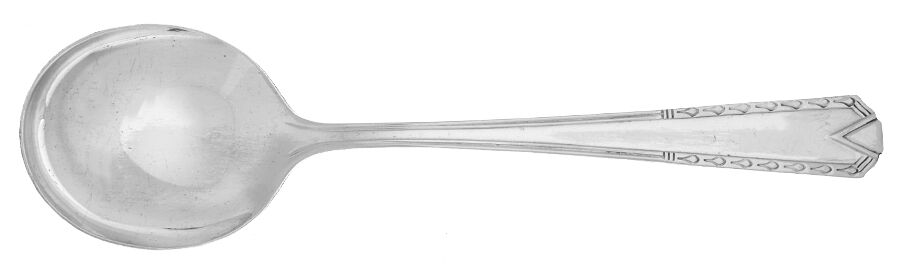 Admiral II (Silverplate, 1940) Round Bowl Soup Spoon (Gumbo) by International Silver-1
