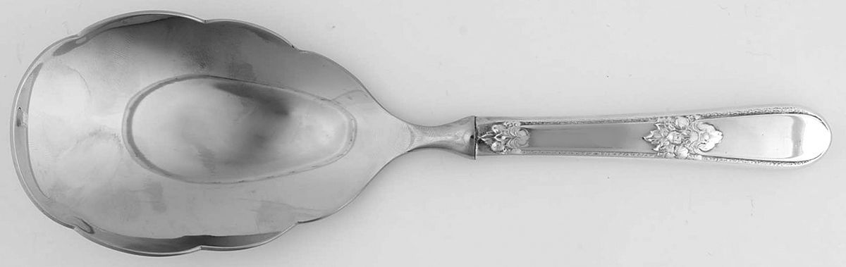 Adoration (Silverplate, No Monograms) Utility Serving Spoon with Stainless Bowl by International Silver-1