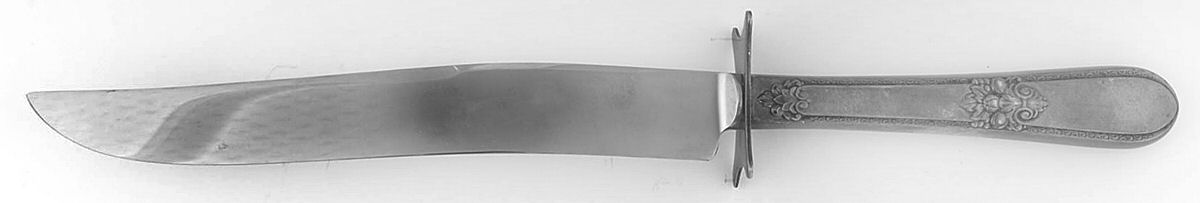 Adoration (Silverplate, No Monograms) Large Stainless Blade Roast Carving Knife by International Silver-1