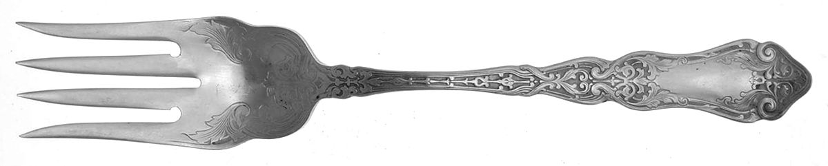 Adonis (Silverplate, 1910) Medium Solid Cold Meat Serving Fork by International Silver-1