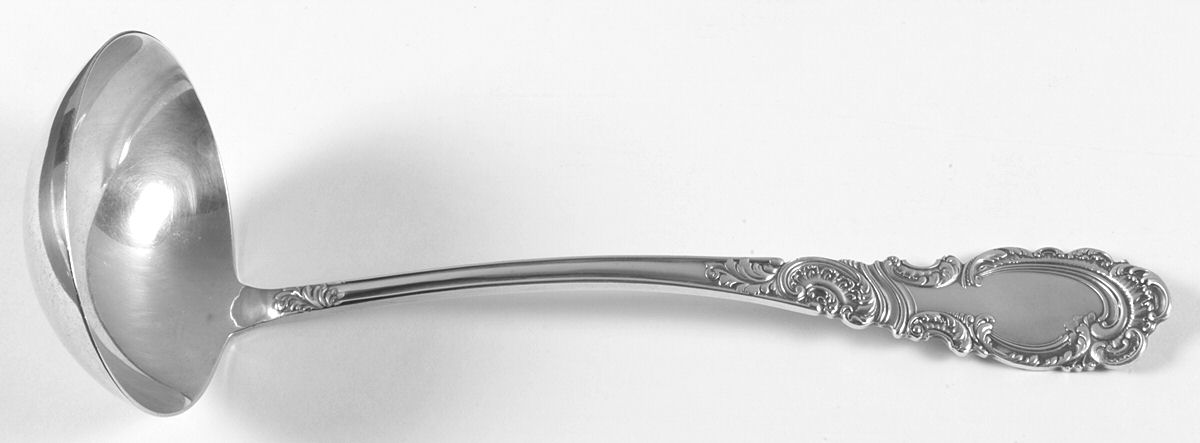 Aldine (Silverplate, 1895) Bouillon Ladle by International Silver-1