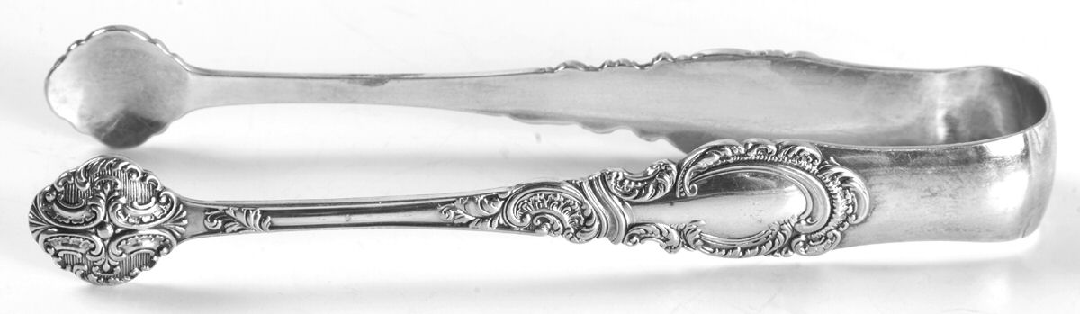 Aldine (Silverplate, 1895) Sugar Tongs by International Silver-1