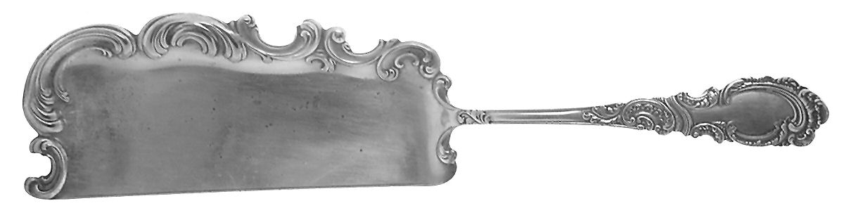 Aldine (Silverplate, 1895) Large Flat Handle Crumb Knife/Crumber by International Silver-1