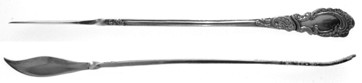 Aldine (Silverplate, 1895) Solid Nut Pick by International Silver-1