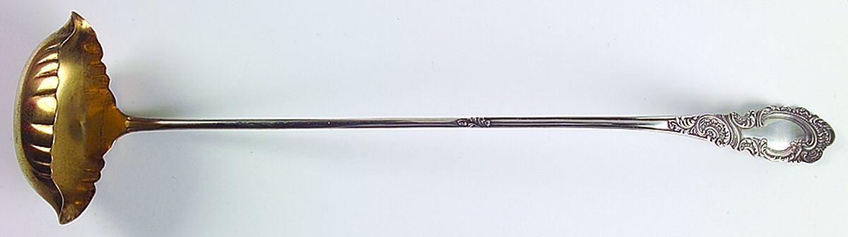 Aldine (Silverplate, 1895) Large Punch Ladle, Solid Piece by International Silver-1