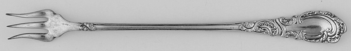 Aldine (Silverplate, 1895) Cocktail/Seafood Fork by International Silver-1