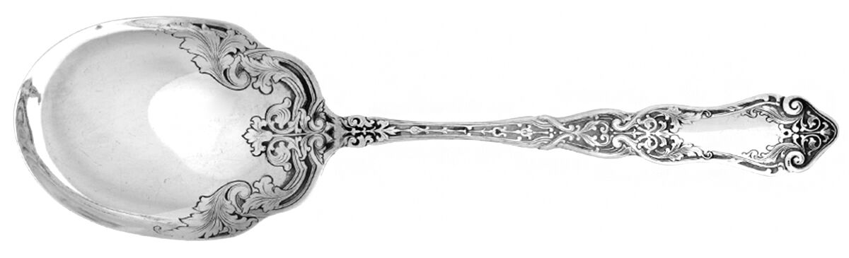 Alhambra (Silverplate, 1907) Solid Shell Berry/Casserole Spoon by International Silver-1