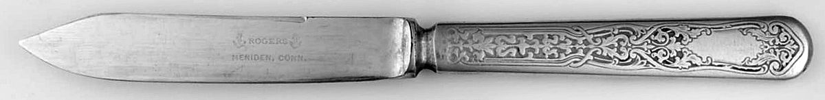 Alhambra (Silverplate, 1907) Individual Solid Fruit Knife by International Silver-1