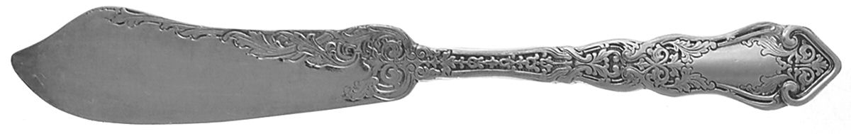 Alhambra (Silverplate, 1907) Flat Handle Butter Spreader by International Silver-1
