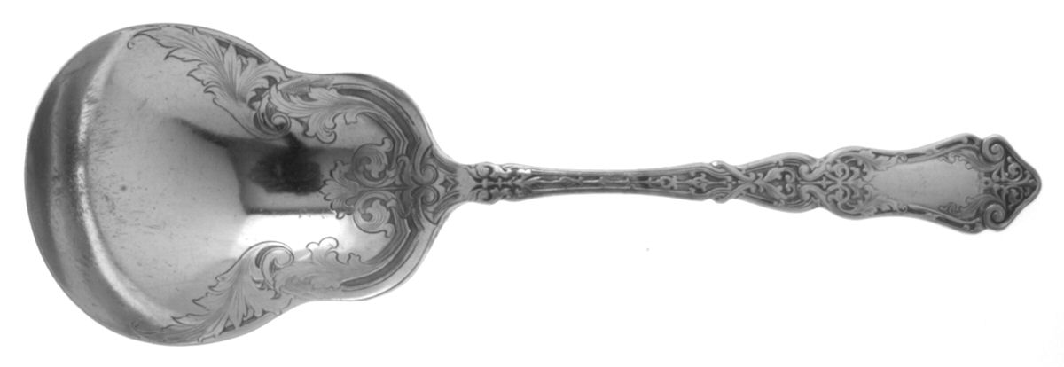 Alhambra (Silverplate, 1907) Solid Smooth Berry/Casserole Spoon by International Silver-1