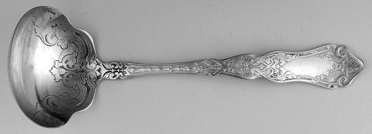 Alhambra (Silverplate, 1907) Solid Gravy Ladle by International Silver-1