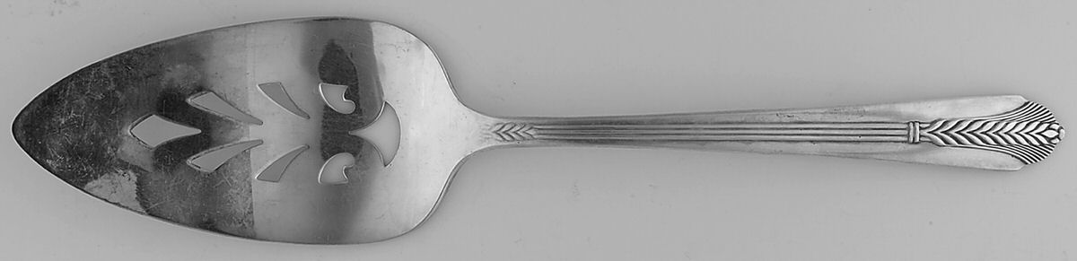 Allure (Silverplate, 1939) Solid Pierced Pie Server by International Silver-1