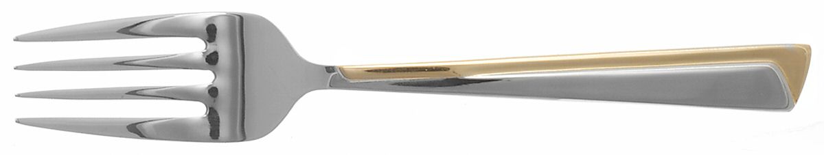 Alliance (Stainless-Gold Accent) Individual Salad Fork by International Silver-1